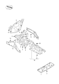 80A804174C-Insulator-rear muffler heat