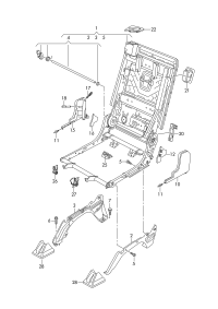 4M0883317A4PK-Garnish, seat tray (black)