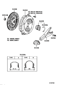 3112636080-BOOT, CLUTCH RELEASE FORK