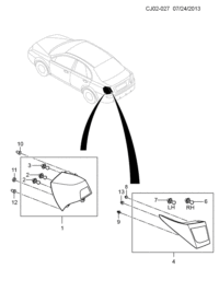 9023393-Taillight (1st design, 2nd design see 9071295) (including 2-3)