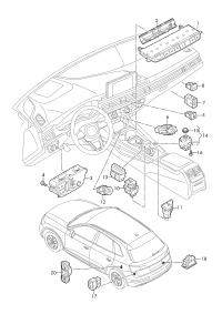 80A941509-Switch, blinking lamp