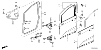 67151T6A300ZZ-SKIN,R FR DOOR