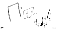 72775T6DH01-Channel, slide door glass