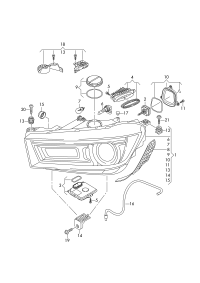 80A941043-Headlamp, for gas discharge bulb