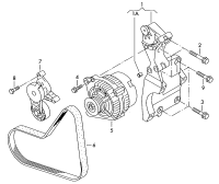 L06F903143H-Bracket, for 3-phase alternator & refrigerant compressor