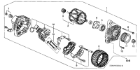 31100PGM004-Alternator assy. (AHGA48)