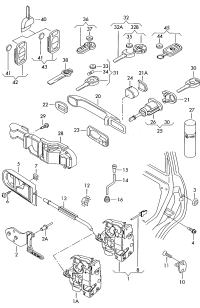 3B1837015Q-Door lock