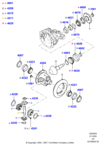 D8BZ4241B-PIN-ANTI SHOE RATTLE