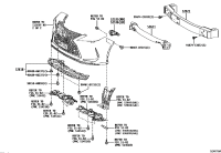 525350E070-RETAINER, FRONT BUMPER SIDE, RH