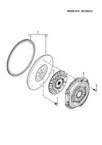 9025128-FLYWHEEL ASSY