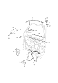 L19G837461-Window regulator without m