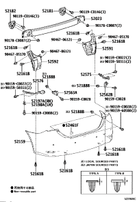 5259102320-SEAL, REAR BUMPER SIDE, RH