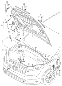 5G0864760B-Damper, drain channel