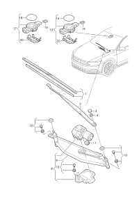 3G1998002-1 set aerodynamic wiper blades