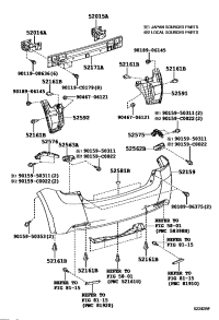 520160F030-ARM SUB-ASSY, REAR BUMPER, LH