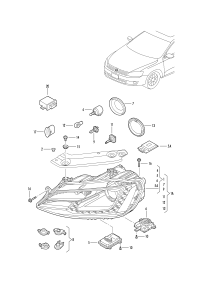 L16D941031-Headlamp, for gas discharge bulb