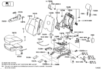 7212360120C0-COVER, SEAT TRACK BRACKET, OUTER FRONT RH