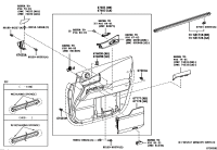 6761048800E1-BOARD SUB-ASSY, FRONT DOOR TRIM, RH