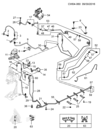 9045406-Hose assy-fr brake (CCC)