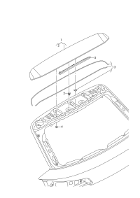 80A898941-Set of retainer, for spoiler