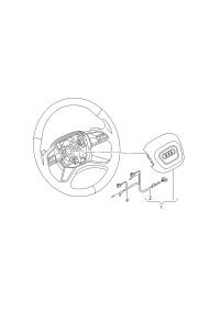 4M0880201A6PS-Steering wheel air bag unit