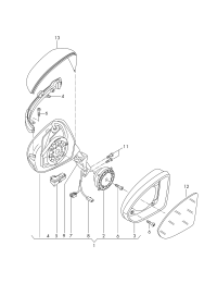 L19G857507J9B9-Mirror shld obk