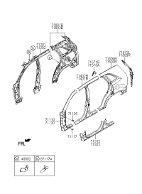 715702P000-REINF-SIDE SILL LH