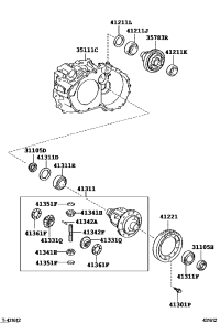 9031150033-OIL SEAL, FRONT DRIVE SHAFT, LH