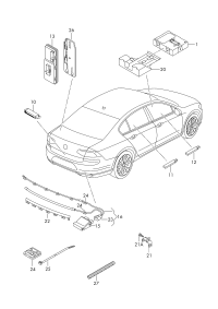 3Q0959435L-Permission control unit-entry & start