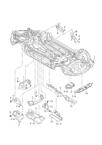 4M0825621E-Insulator, crossmember