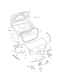 L19G827665B-SPRING-RETURN,REAR BRAKE SHOE