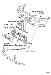 5241160130-GUARD FR BUMPER