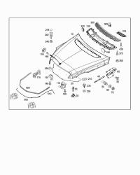 2519800564-GAS SPRING,ENG HOOD RHT-M(W166