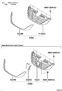 5310108020A1-GRILLE SUB-ASSY, RADIATOR