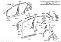 617830D010-PAD, REAR WHEEL OPENING EXTENSION, NO.1