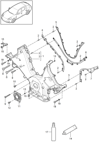 94610102201-Cover, valve timing housing