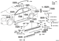 6749533050-COVER, FRONT DOOR FRONT LOWER FRAME, UPPER RH