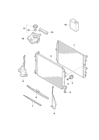 2QD121407-EXPANSION TANK- AUDI-Q7/TOUREG