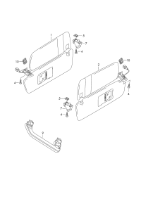 4M0859561CY22-S/visor support