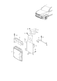 7P0907551B-Control unit-gasoline