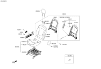 88310R9100-Frame assy-fr seat back lh