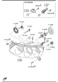 BHL6510K0-UNIT(R),HEAD LAMP