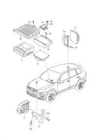 7P0927601A-Control unit, for electric auxiliary hydraulic pump, gear oil