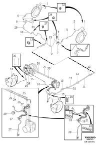 31341509-Hose assy-brake, lh