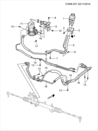 9022140-Tank, power steering liquid