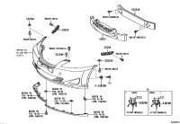 5253553010-RETAINER, FRONT BUMPER SIDE, RH