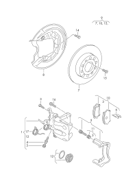 1K0615423J-Housing assy-caliper
