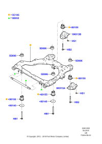 DB5Z5C145A-RAIL ASSY-CURTAIN
