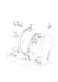 3GB857805-S/belt assy -3