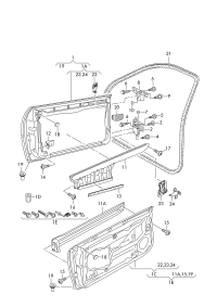 8P4831051A-Door porsche cayenne:
